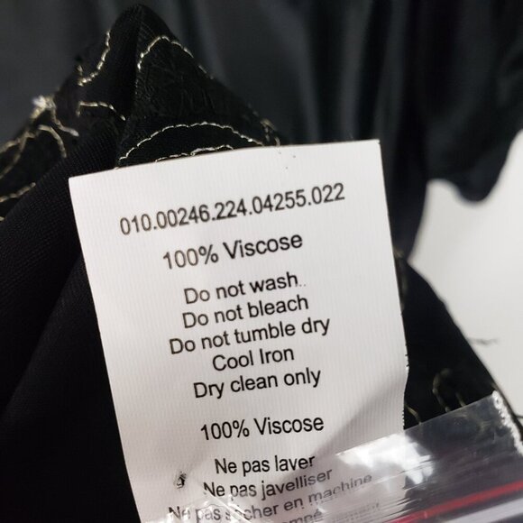 Rixo Zadie Dress Waterblossom Black Satin NWT Sequin Midi Size 4XL US 18 - Picture 12 of 12